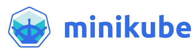The Minikube logo, the Kubernetes community tool for running a Kubernetes cluster locally on MacOS